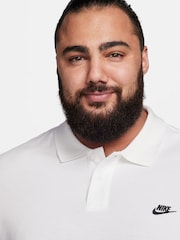 Nike White Club Short Sleeve Polo Shirt - Image 6 of 9