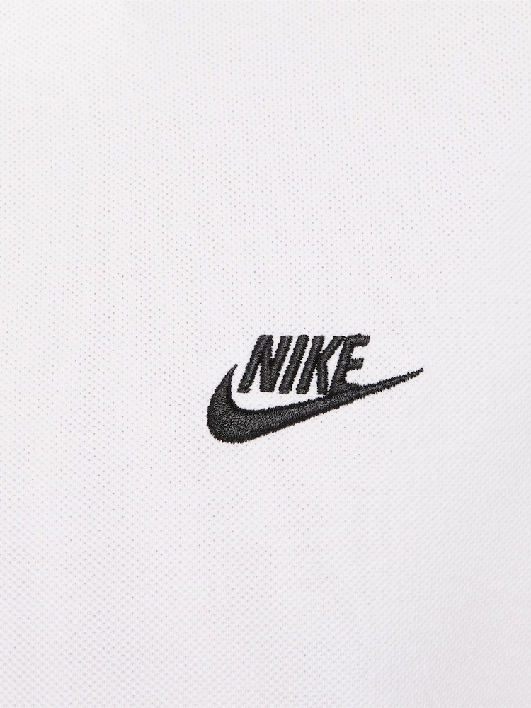 Nike White Club Short Sleeve Polo Shirt - Image 9 of 9