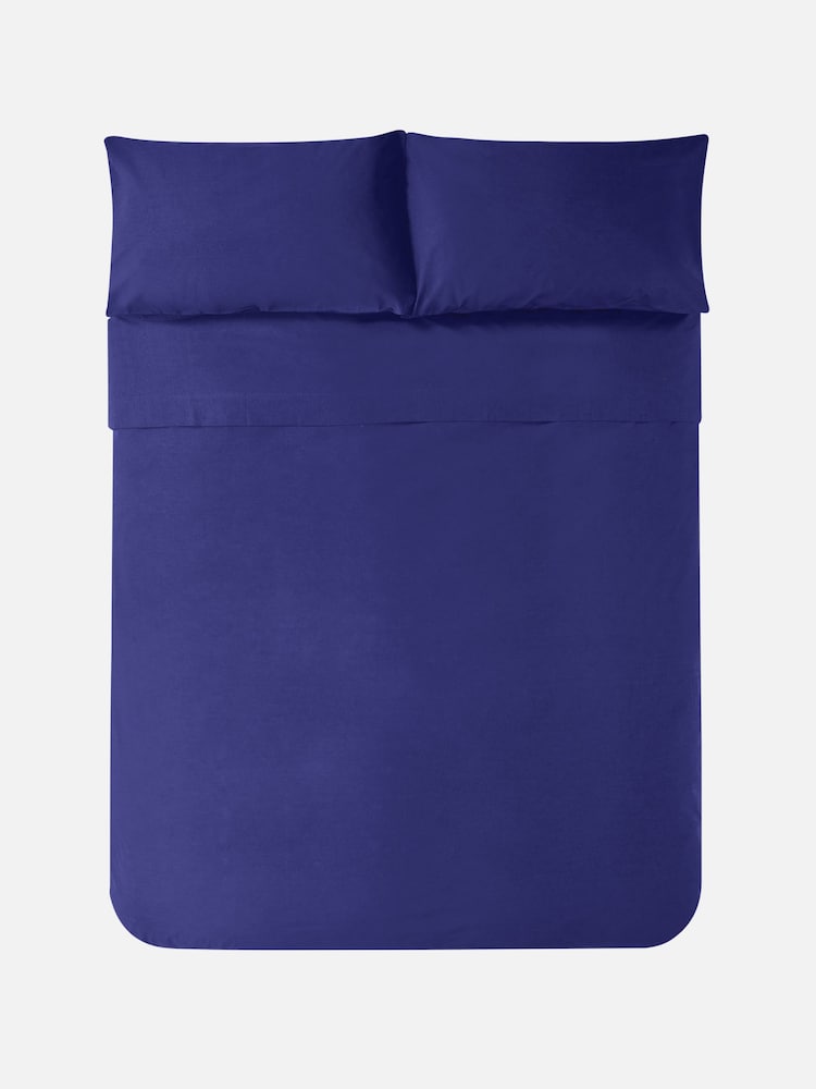 Jasper Conran London Blue 300 Thread Count Percale Pillowcase - Image 1 of 4