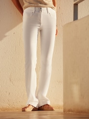White Slim Lift And Shape Bootcut Jeans - Image 2 of 6