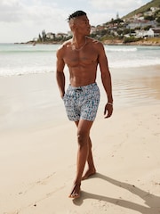 Keith Haring Navy Blue Printed Swim Shorts - Image 2 of 11