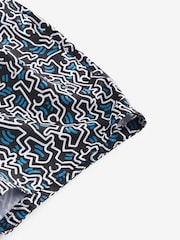 Keith Haring Navy Blue Printed Swim Shorts - Image 7 of 11