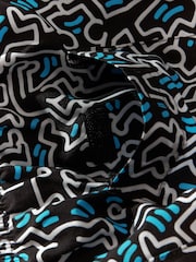 Keith Haring Navy Blue Printed Swim Shorts - Image 9 of 11