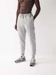 Grey Cotton Rich Cuffed Cargo Joggers - Image 2 of 8