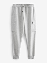Grey Cotton Rich Cuffed Cargo Joggers - Image 6 of 8
