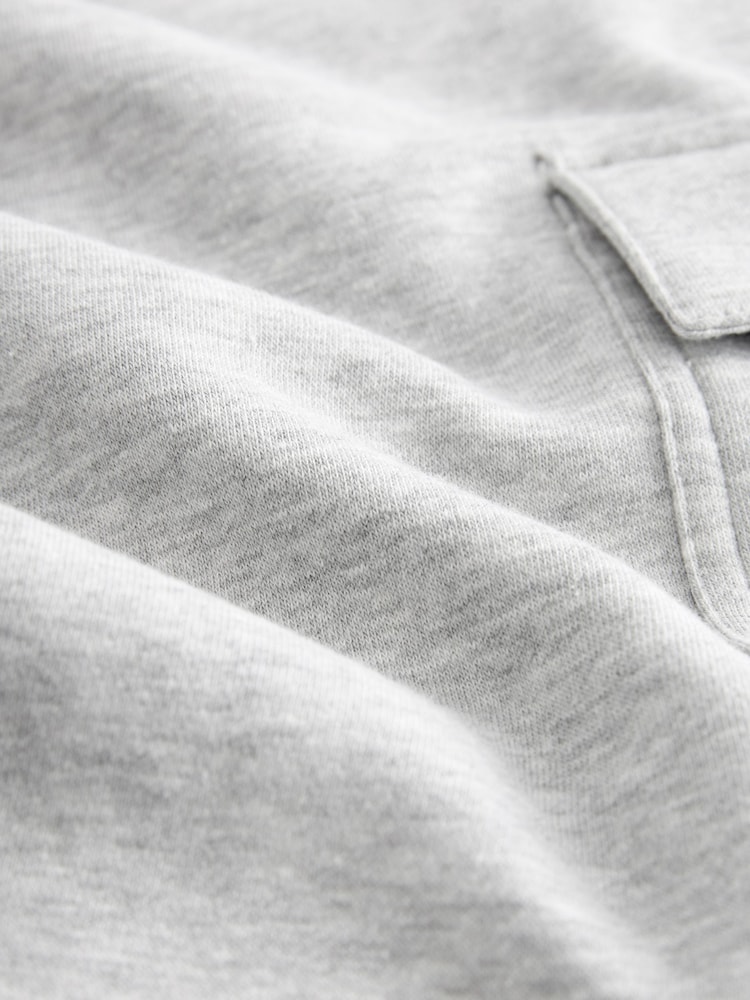 Grey Cotton Rich Cuffed Cargo Joggers - Image 8 of 8