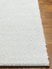 LIVABLISS Striped Grey Cloudy Shaggy Plush Pile Rug - Image 3 of 6