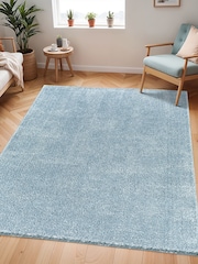 LIVABLISS Pale Blue Cloudy Shaggy Plush Pile Rug - Image 2 of 6