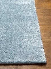 LIVABLISS Pale Blue Cloudy Shaggy Plush Pile Rug - Image 4 of 6