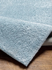 LIVABLISS Pale Blue Cloudy Shaggy Plush Pile Rug - Image 5 of 6