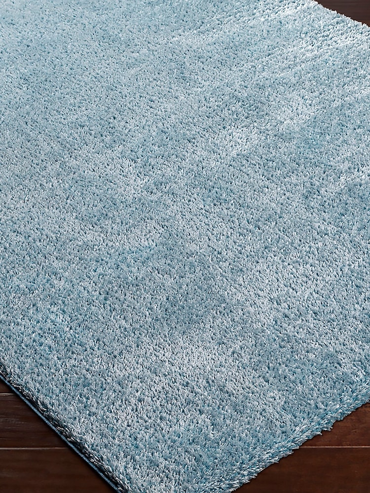 LIVABLISS Pale Blue Cloudy Shaggy Plush Pile Rug - Image 6 of 6