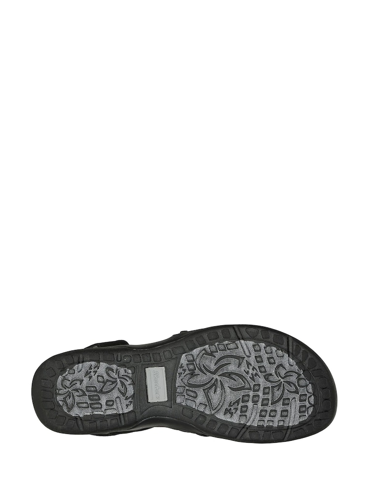 Skechers Black Reggae Slim Sunnyside Sandals - Image 5 of 5
