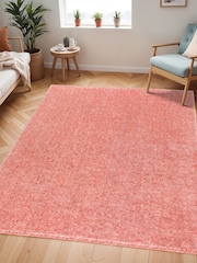 LIVABLISS Pink Cloudy Shaggy Plush Pile Rug - Image 1 of 7