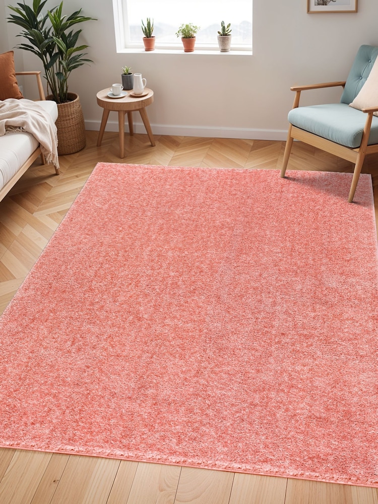 LIVABLISS Pink Cloudy Shaggy Plush Pile Rug - Image 1 of 7