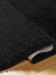 LIVABLISS Black Cloudy Shaggy Plush Pile Rug - Image 4 of 8
