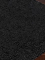 LIVABLISS Black Cloudy Shaggy Plush Pile Rug - Image 6 of 8