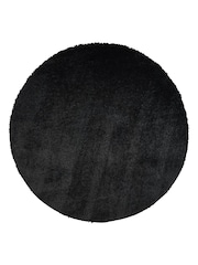LIVABLISS Black Cloudy Shaggy Plush Pile Rug - Image 8 of 8