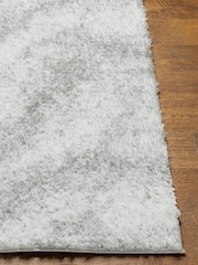 LIVABLISS Cloud Grey Cloudy Shaggy Plush Pile Rug - Image 3 of 6
