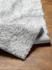 LIVABLISS Cloud Grey Cloudy Shaggy Plush Pile Rug - Image 4 of 6
