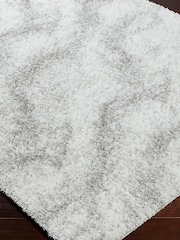 LIVABLISS Cloud Grey Cloudy Shaggy Plush Pile Rug - Image 5 of 6
