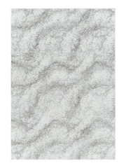 LIVABLISS Cloud Grey Cloudy Shaggy Plush Pile Rug - Image 6 of 6