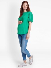 JoJo Maman Bébé Light Wash Slim Boyfriend Maternity Jeans - Image 5 of 14