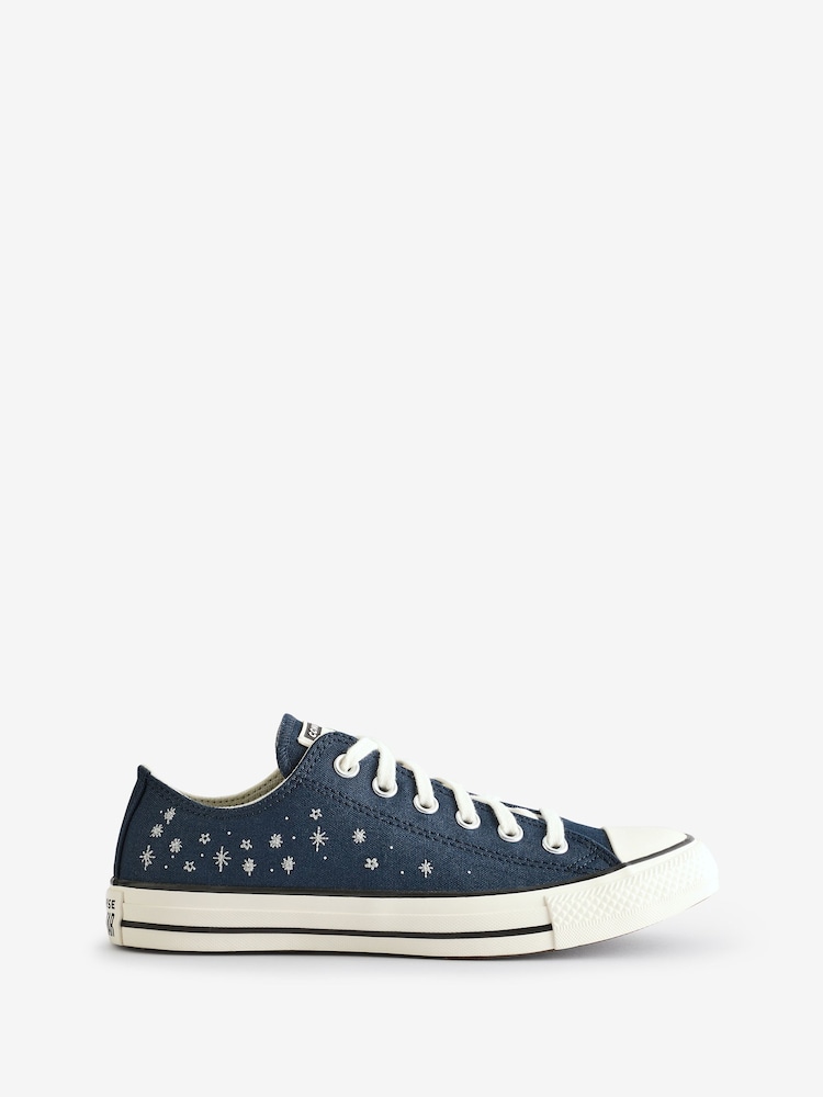 Converse Navy/White Chuck Cosmic Low Trainers - Image 1 of 9