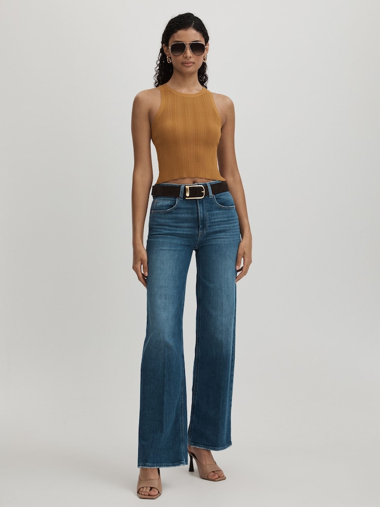 Good American Tan Good American Ribbed Vest - Image 1 of 5