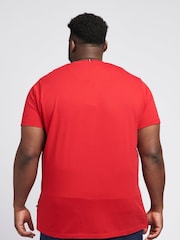 U.S. Polo Assn. Red Mens Big & Tall Core Logo 100% Cotton T-Shirt - Image 2 of 4