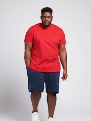 U.S. Polo Assn. Red Mens Big & Tall Core Logo 100% Cotton T-Shirt - Image 3 of 4