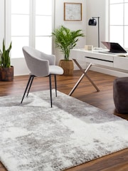 LIVABLISS Ivory Abstract Cloudy Shaggy Plush Pile Rug - Image 2 of 7