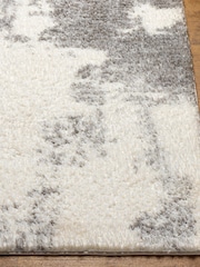 LIVABLISS Ivory Abstract Cloudy Shaggy Plush Pile Rug - Image 3 of 7