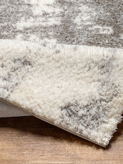 LIVABLISS Ivory Abstract Cloudy Shaggy Plush Pile Rug - Image 4 of 7