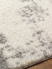 LIVABLISS Ivory Abstract Cloudy Shaggy Plush Pile Rug - Image 5 of 7