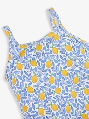 JoJo Maman Bébé Blue Lemon Swimsuit With Integral Nappy - Image 5 of 6