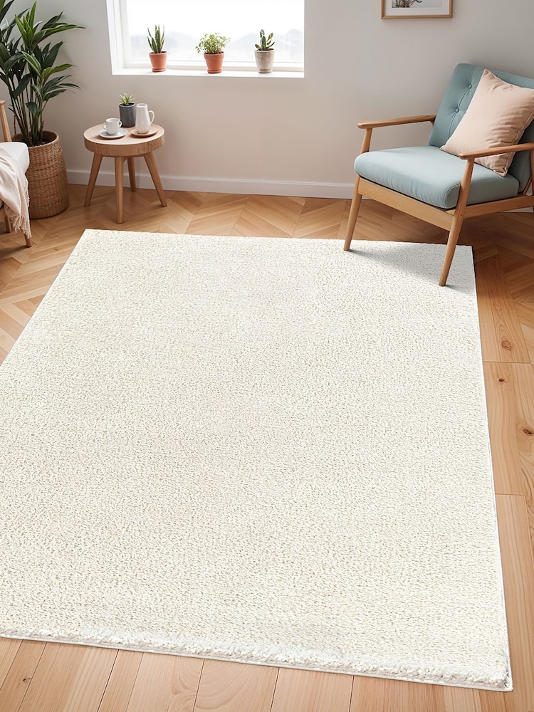 LIVABLISS Beige Cloudy Shaggy Plush Pile Rug - Image 2 of 6