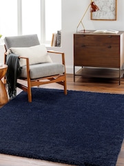 LIVABLISS Navy Cloudy Shaggy Plush Pile Rug - Image 1 of 6