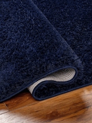 LIVABLISS Navy Cloudy Shaggy Plush Pile Rug - Image 4 of 6