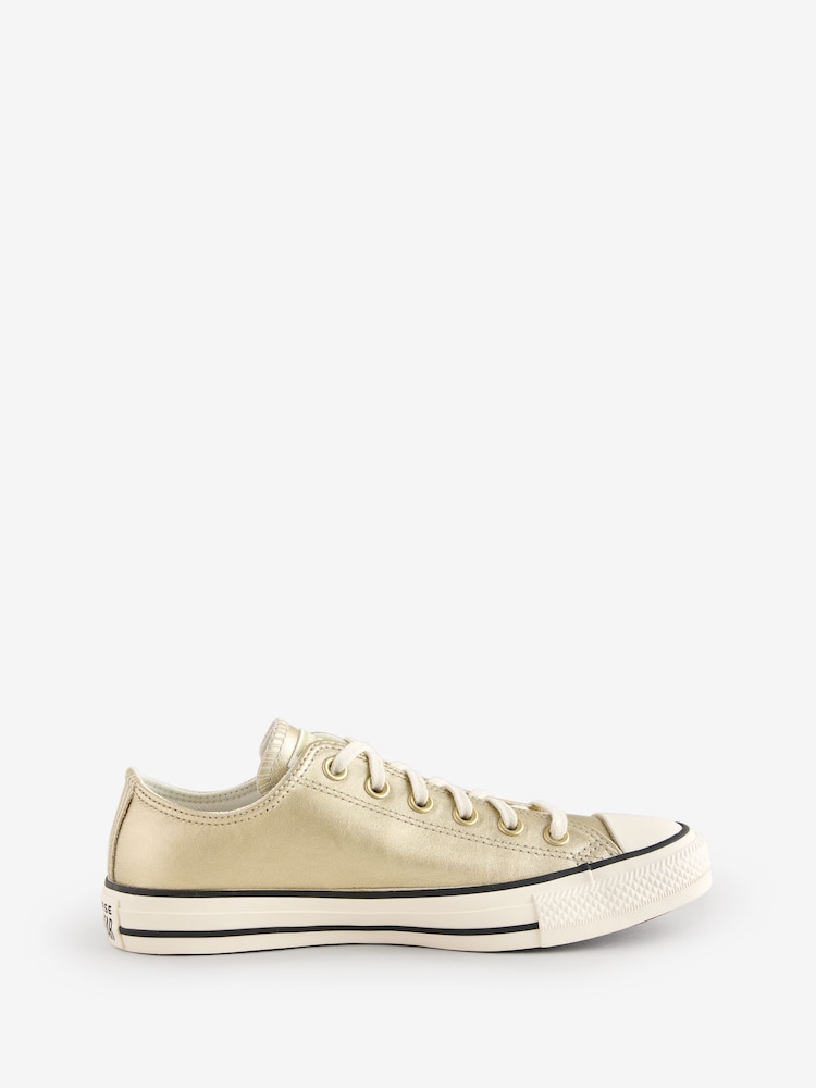 Converse Metallic Chuck Taylor All Star Ox Ballet Trainers - Image 1 of 9 Converse Metallic Chuck Taylor All Star Ox Ballet Trainers - Image 1 of 9