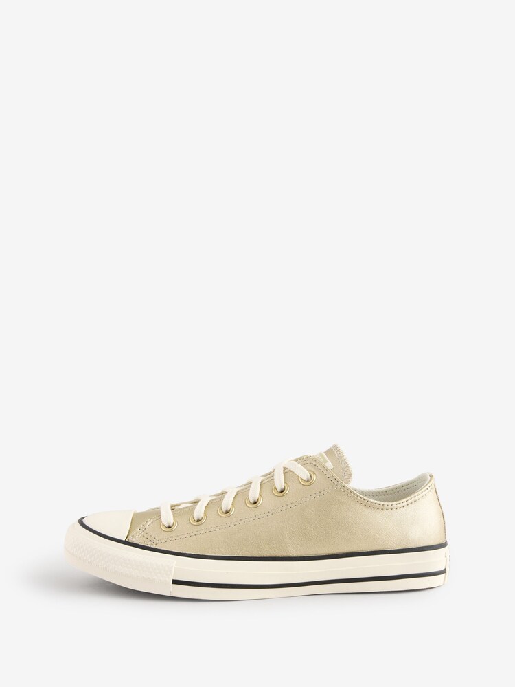 Converse Metallic Chuck Taylor All Star Ox Ballet Trainers - Image 2 of 9 Converse Metallic Chuck Taylor All Star Ox Ballet Trainers - Image 2 of 9
