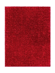 LIVABLISS Red Cloudy Shaggy Plush Pile Rug - Image 4 of 8