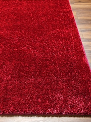 LIVABLISS Red Cloudy Shaggy Plush Pile Rug - Image 5 of 8