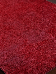 LIVABLISS Red Cloudy Shaggy Plush Pile Rug - Image 8 of 8