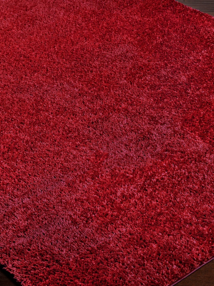LIVABLISS Red Cloudy Shaggy Plush Pile Rug - Image 8 of 8 LIVABLISS Red Cloudy Shaggy Plush Pile Rug - Image 8 of 8