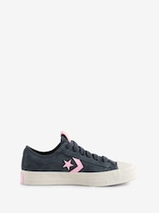 Converse Brown/White Suede Star Player 76 Low Trainers - Image 1 of 9