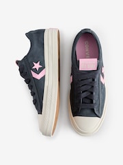 Converse Brown/White Suede Star Player 76 Low Trainers - Image 6 of 9