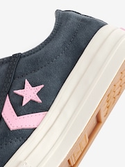 Converse Brown/White Suede Star Player 76 Low Trainers - Image 8 of 9