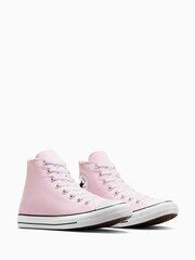 Converse Pink Chuck Taylor All Star High Top Trainers - Image 5 of 7