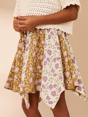 Ochre Yellow Floral Print Skirt (3-16yrs) - Image 1 of 8