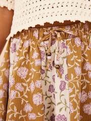 Ochre Yellow Floral Print Skirt (3-16yrs) - Image 3 of 8